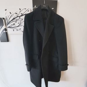 Ralph Lauren Black Wool Trenchcoat